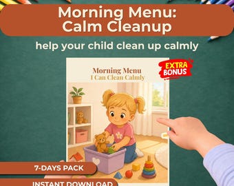 Kids Cleanup Routine Chart, Bible Printable for Kids, Christian Daily Routine Helper