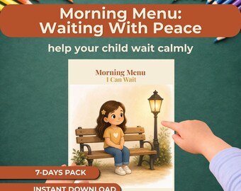 Waiting on God for Kids, Patience Printable Bible Activity, Christian Kids Emotional Support