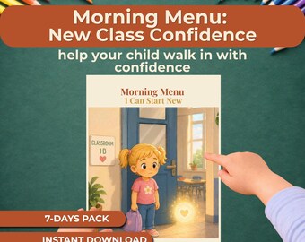 New Classroom Confidence for Kids, Back to School Bible Printable, Christian Kids Anxiety Help