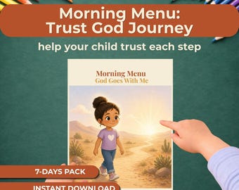 Moses Bible Story for Kids, Christian Printable Faith Journey, Kids Devotional Bible Activity