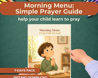 Quiet Time for Kids, Christian Devotional Printable, Kids Bible Routine Activity