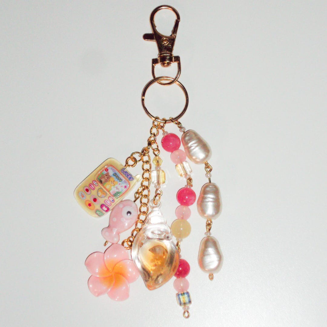 Hawaiian Summer Keychain - Cute Keychain - Kawaii Keychain - Bag Charm ...