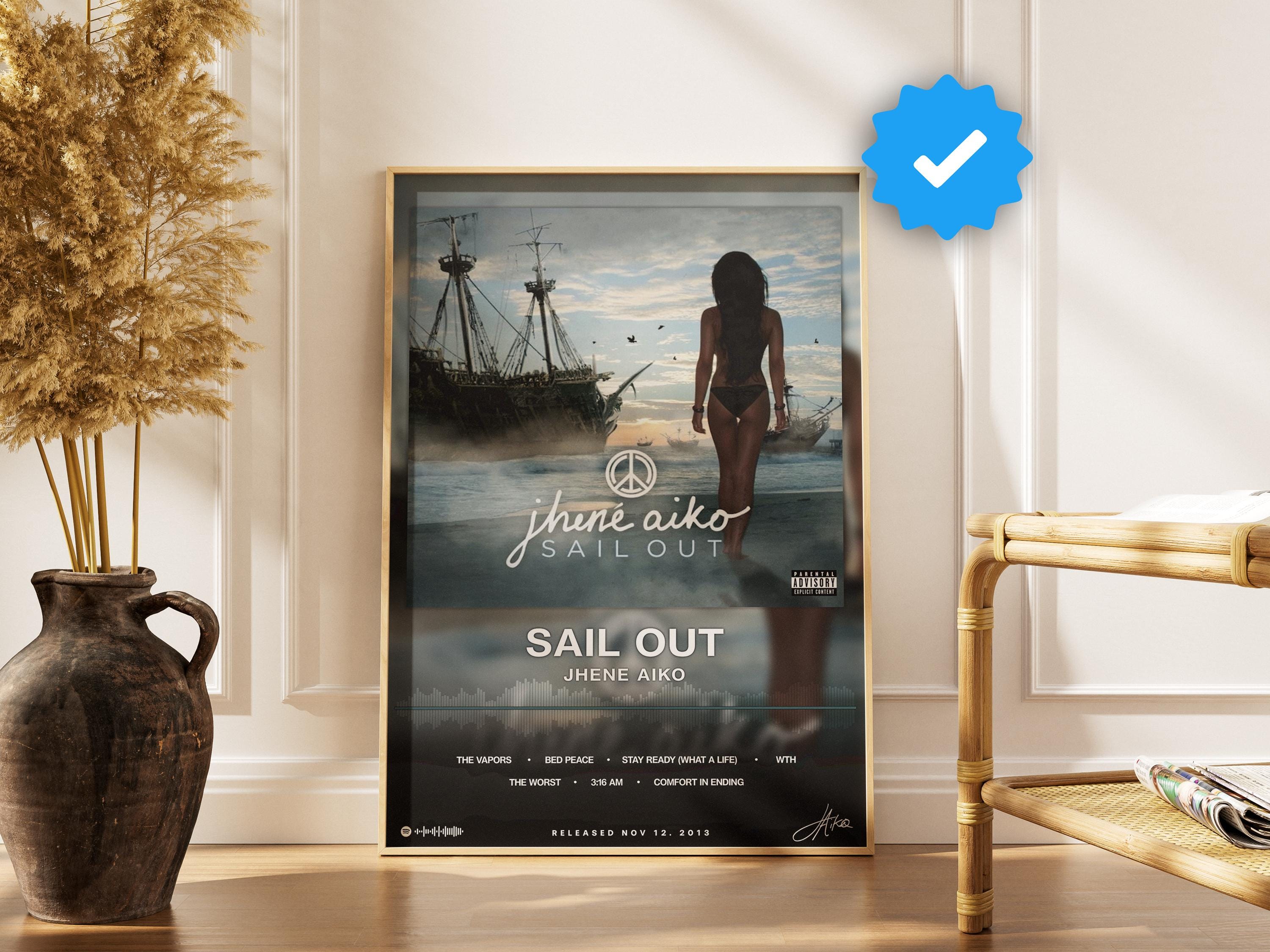 【額縁付き】Jhene Aiko Sail Out A2ポスター Sail Out – Jhené Aiko Poster | Jhené Aiko Print | Jhené Aiko