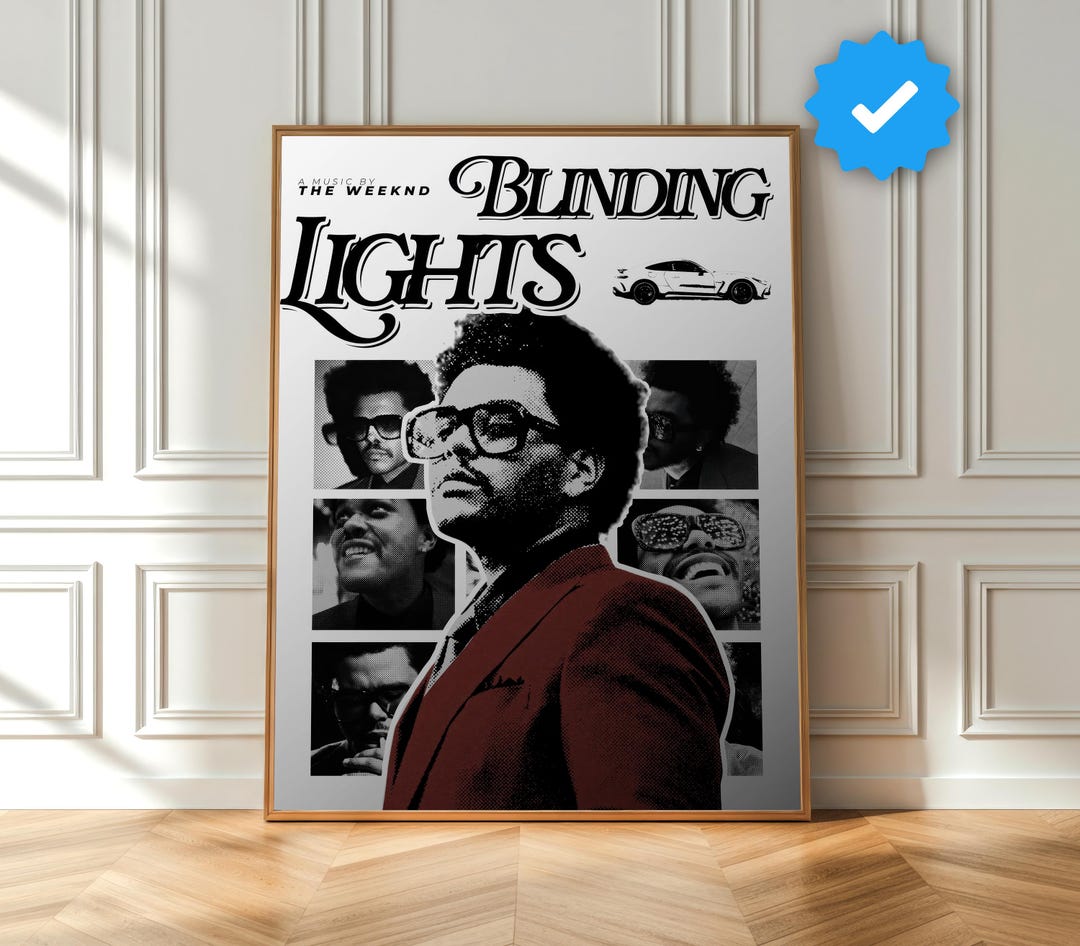 BLINDING LIGHTS Album Poster The Weeknd The Weeknd Poster Album blinding-lights-album-poster-the-weeknd-the-weeknd-poster-album
