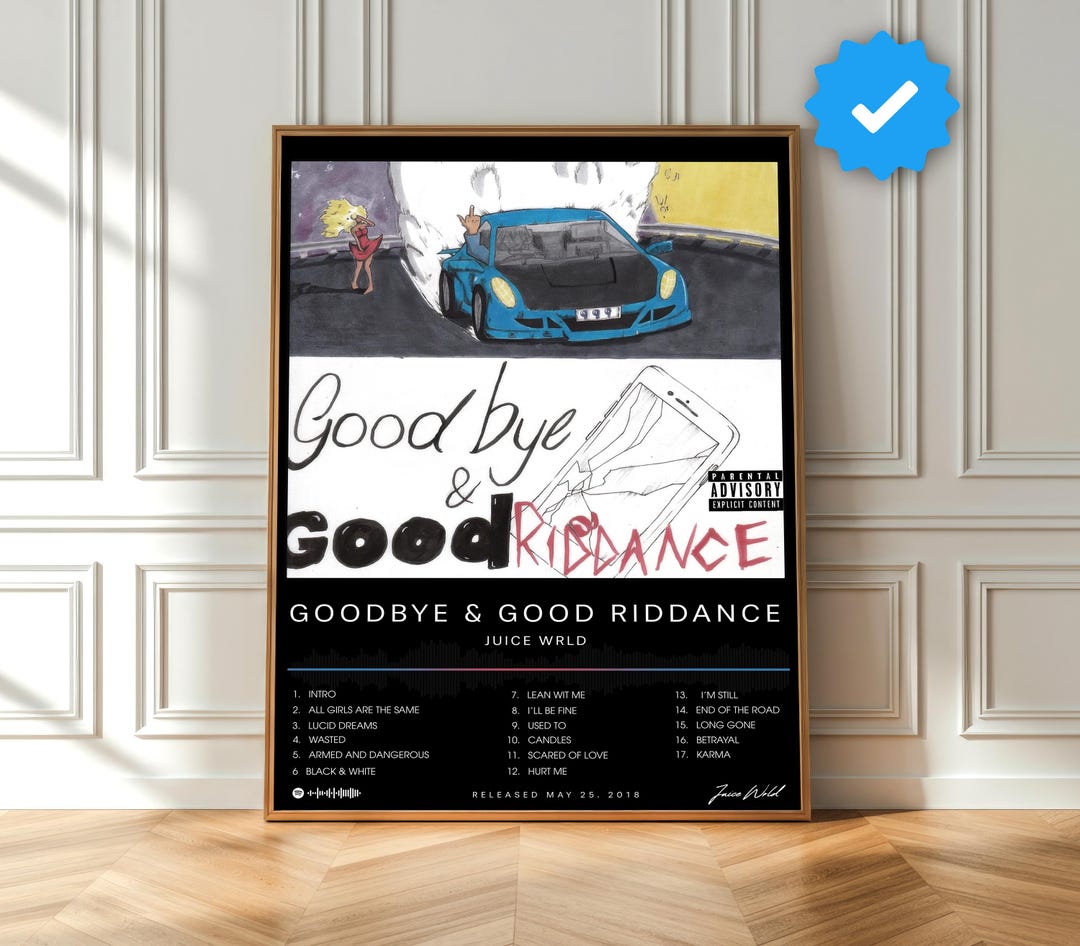 Juice World Rug Juice Wrld Poster | Goodbye & Good Riddance Poster | Juice Wrld Print ...