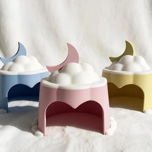 Escondite Sweet Dream Pudding para hámsteres y reptiles: un acogedor y adorable refugio para mascotas pequeñas