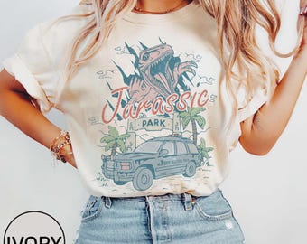 Vintage Jurassic Park T-Shirt, Retro Dinosaur Tour Shirt