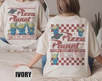 Pizza Planet Toy Story Shirt, Disney Aliens Shirt, Funny Disney Pizza Shirt, Toy Story Family Shirt, Comfort Colors® Pixar Shirt