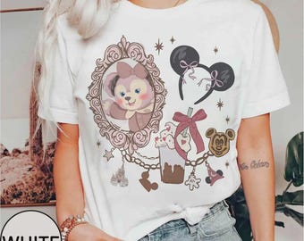 Retro Disney Duffy Comfort Colors Shirt, Disney Mickey Ear Shirt, Cute Teddy Bear Tee, Disney Family Matching Tee, Coquette Disney Girl Trip