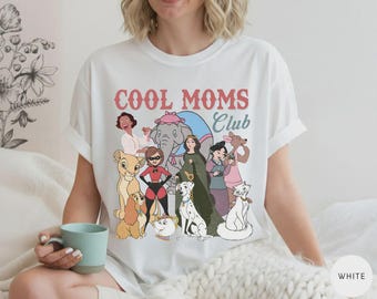 Camiseta retro de Disney para mamás geniales, atuendo divertido para mamás, camiseta de Disney para mamás, camiseta "La mejor mamá del mundo", regalos para el Día de la Madre
