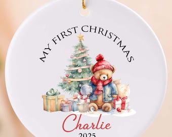 Baby's First Christmas Bauble Gifts,Baby 1st Christmas Decoration, Baby Newborn Gifts,Unique Babys First Christmas Gifts,Xmas Gifts for Baby