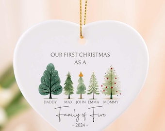 Adornos navideños para la primera Navidad en nuestro nuevo hogar, adorno personalizado para nuestra nueva casa, adorno para el nuevo hogar 2025, recuerdo de nuestro primer hogar