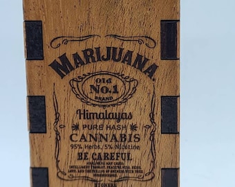 Marijuana jack daniels style,dugout one hitter box,stash box,pot box