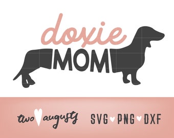 Doxie Dachshund Mom Love, SVG, DXF, & PNG, Christian, svg File, Cricut, Silhouette, Mama, Weenie Dog, Love, dachshund, Weiner, wiener, dox