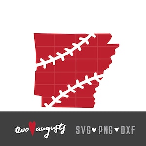 Arkansas Baseball SVG, DXF y PNG Puntos de béisbol, mamá de la pelota, ar, estado, usa, puntos, arkansas, béisbol, amor, padres de la pelota, softbol