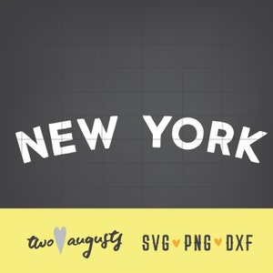 New York City stijlvol trendy SVG, DXF en PNG, stijl, gebogen, staat, VS, bezoek, ny, nyny, staat, vakantie, New York, reizen, nyc, stedelijk