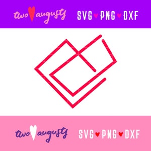 Coeur, angulaire, amour, Saint-Valentin, Saint-Valentin, SVG, DXF, PNG, fichier, design, Cricut, silhouette, tendance, années 80, 80, 80, lignes, boxy
