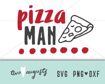 Pizza Man SVG, DXF, & PNG, pizza, svg Files, svg for Cricut, svg for Silhouette, college, Summer, Love, toddler, Pizza Love, teen, moms