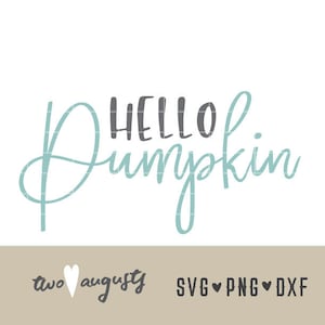Hello Pumpkin, cursive, thanksgiving, SVG, DXF, & PNG, Files, Design, Cricut, Silhouette, Trendy, fall, autumn, handwriting, halloween