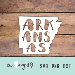 Arkansas Design SVG, DXF en PNG, staat, bestanden, ontwerp, Cricut, silhouet, trendy, college, zomer, staat, svg-ontwerp, VS, dwalen, wild