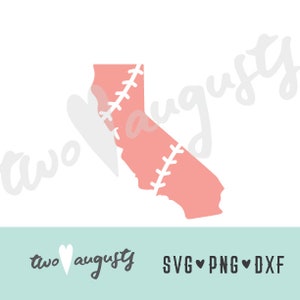 Californie Baseball Softball SVG, DXF et PNG points de baseball, maman balle, Californie, état, Etats-Unis, points de suture, Californie, baseball, amour, parents de balle, balle