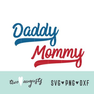 Mommy Daddy Baseball Swash SVG, DXF, PNG, arquivos svg, Cricut, Silhouette, Ball Mom, verão, swash, pai all-star, maternidade, anúncio