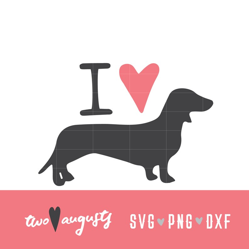 Download I heart Doxies Dachshund Mom Love SVG DXF PNG | Etsy