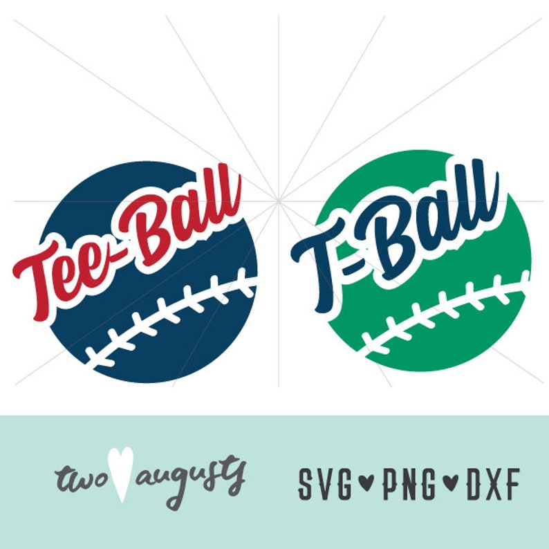 TeeBall tball SVG DXF & PNG Baseball Files Design Etsy