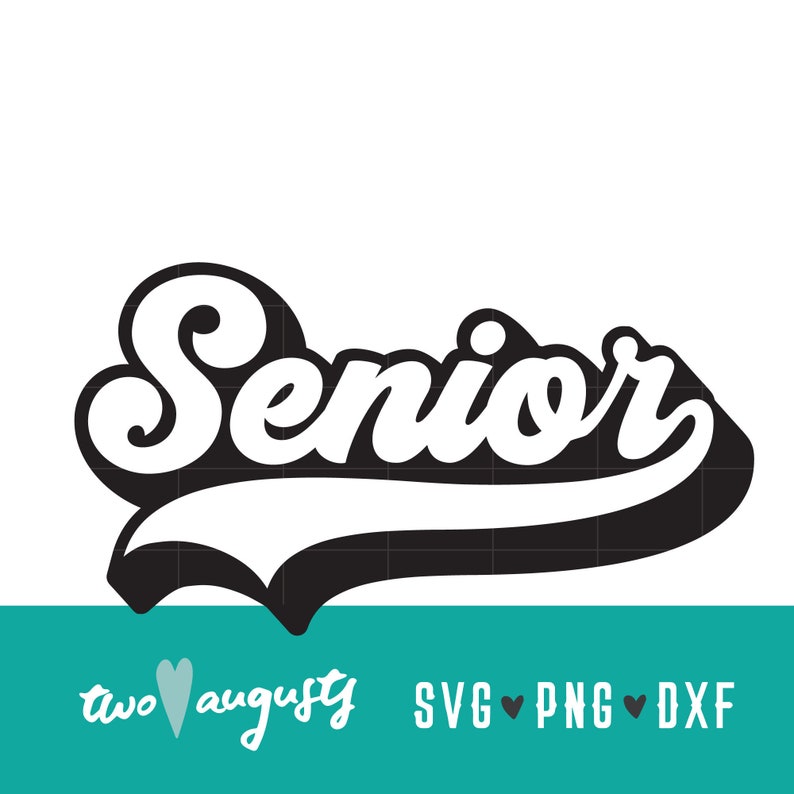 Senior Retro SVG DXF PNG High School File Design | Etsy