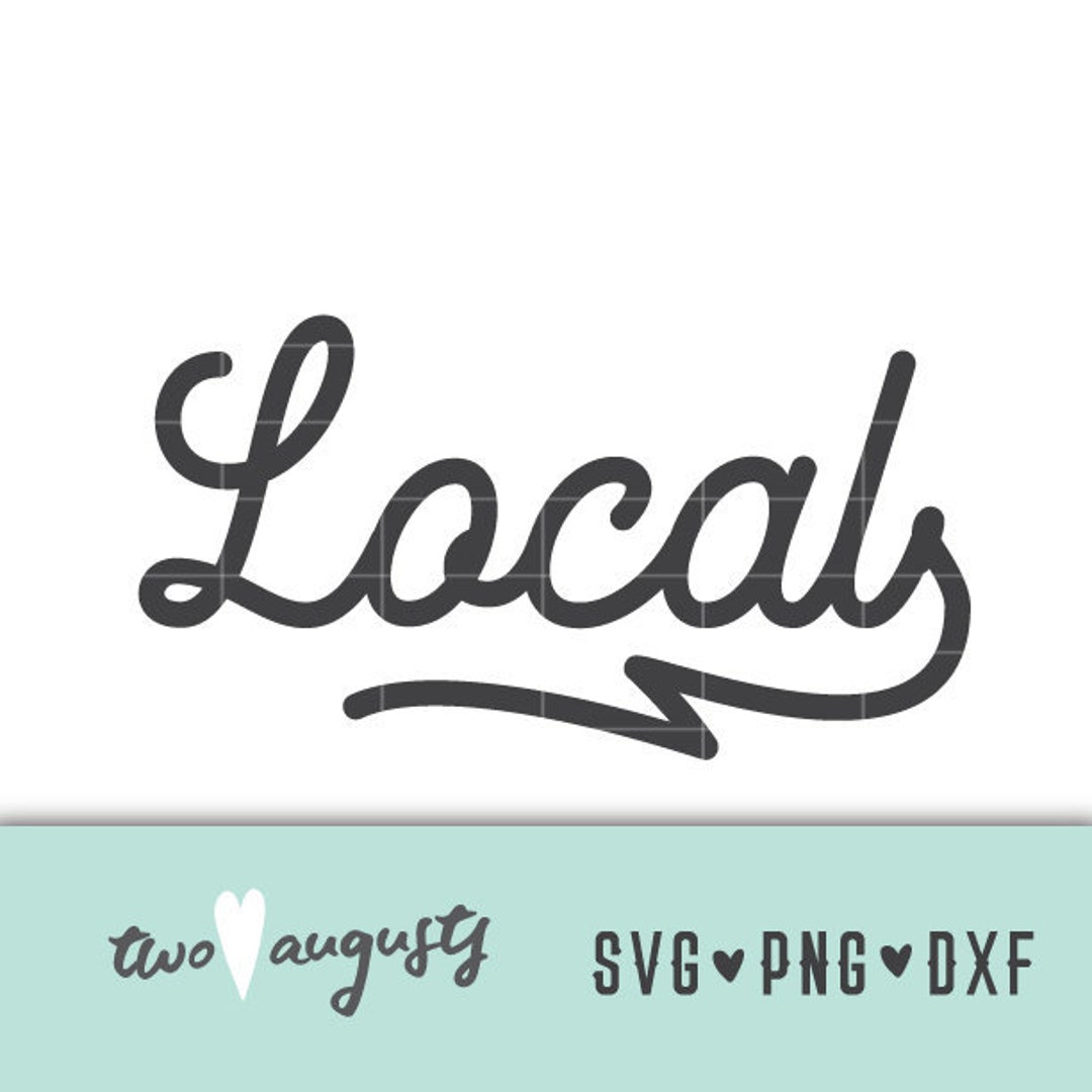 Local SVG, DXF, & PNG, State, Files, Design, Cricut, Silhouette, Trendy ...