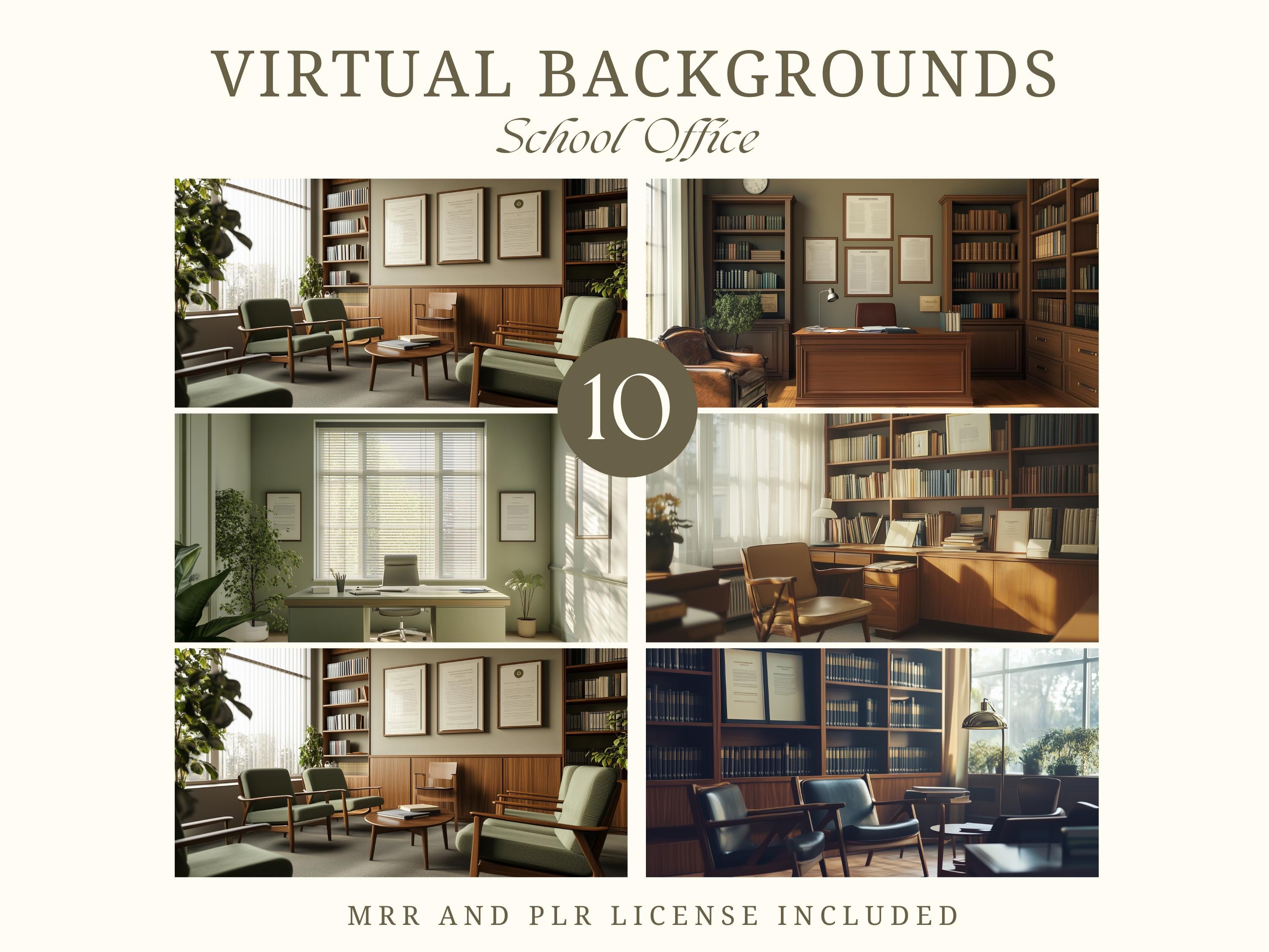 School Office Zoom Background Counselling Background Office for Video ...