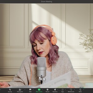 Minimalist Interior Zoom Background Professional Virtual Meeting Setup Natural Window Light Collection Modern Home Office Design Clean White Wall Scene Digital Backdrop Package Premium Quality Content Commercial License Include Professional