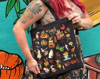 Original Weirdcore Surreal Collage Collection Totebag Design