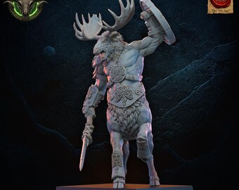 Talvren, Centaur Chieftain (25x50 mm base) / June 2026 / Lost Kingdom Miniatures
