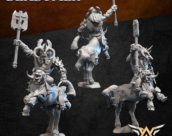 Beast centaur commander / June 2026 / White Angel Miniatures