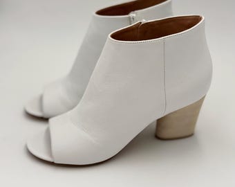 Botín de piel blanca Maison Martin Margiela - Talla EU 40