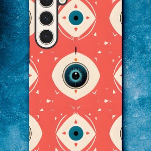 Evil Eye Pattern Phone Case – Bold Protective Cover for Most Samsung Galaxy Models