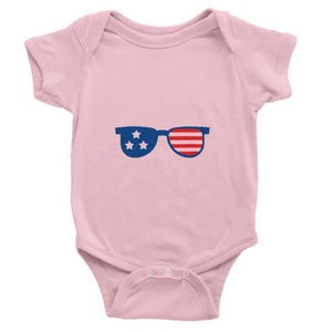 Pink Classic Baby Short Sleeve Bodysuit