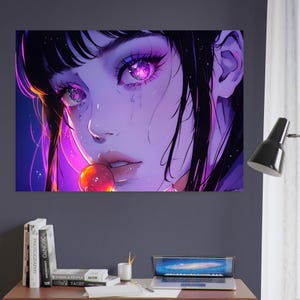 Girl Midnight - Premium Matte Paper Poster - 29 Size Options