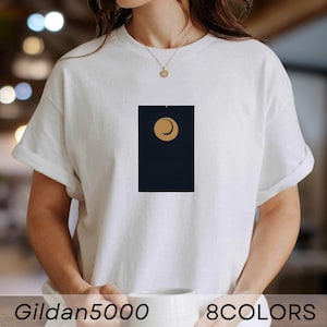 Tomoe Crest T-Shirt, Weathered Copper on Black – Gildan 5000