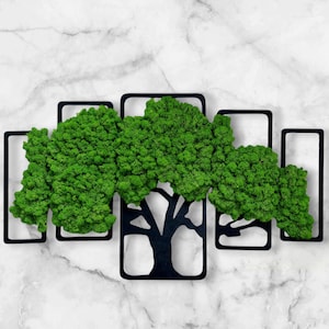 Decor Moss wall art Tree of Life Wall Moss Decor Large Wall Art Image of moss, Natural moss, mix colours, Reindeermoos Gift for 40x60 60x90