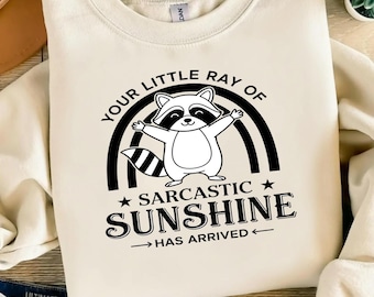 Funny Raccoon Sarcastic Sunshine PNG, Sassy Quote (Digital Download)
