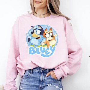 Bluey Friends Sweatshirt, Bluey Sweatshirt, Friends Of Bluey Hoodie, Cartoon Bluey Dog, Bluey and Bingo Sweatshirt, Chilli Sweatshirt