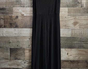 Vintage 1980's Early 90's Black Jumpsuit by One Up