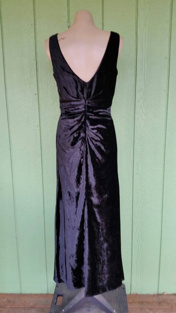 Vintage Velvet Evening Gown, Sexy Evening Gown, B… - image 6