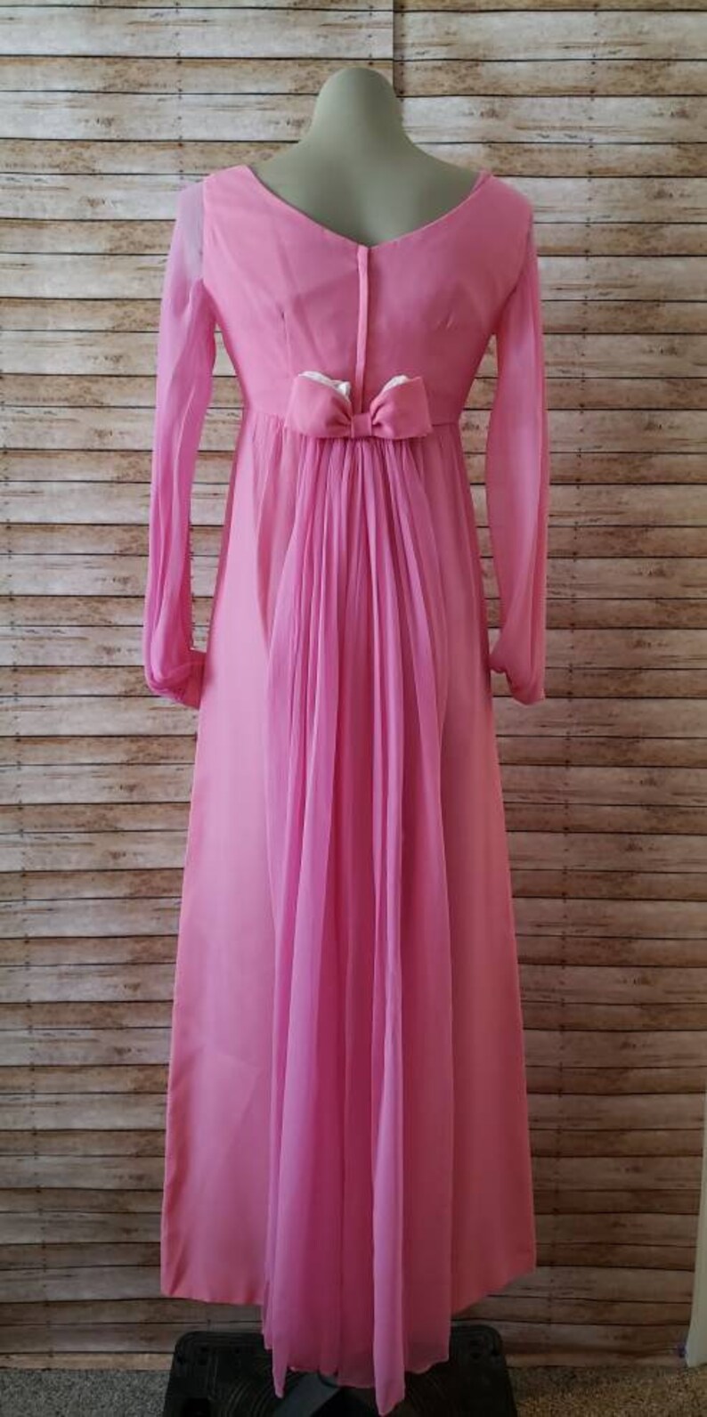 Bridgerton Pastel Pink Georgette Maxi - ALMX03 main image 0