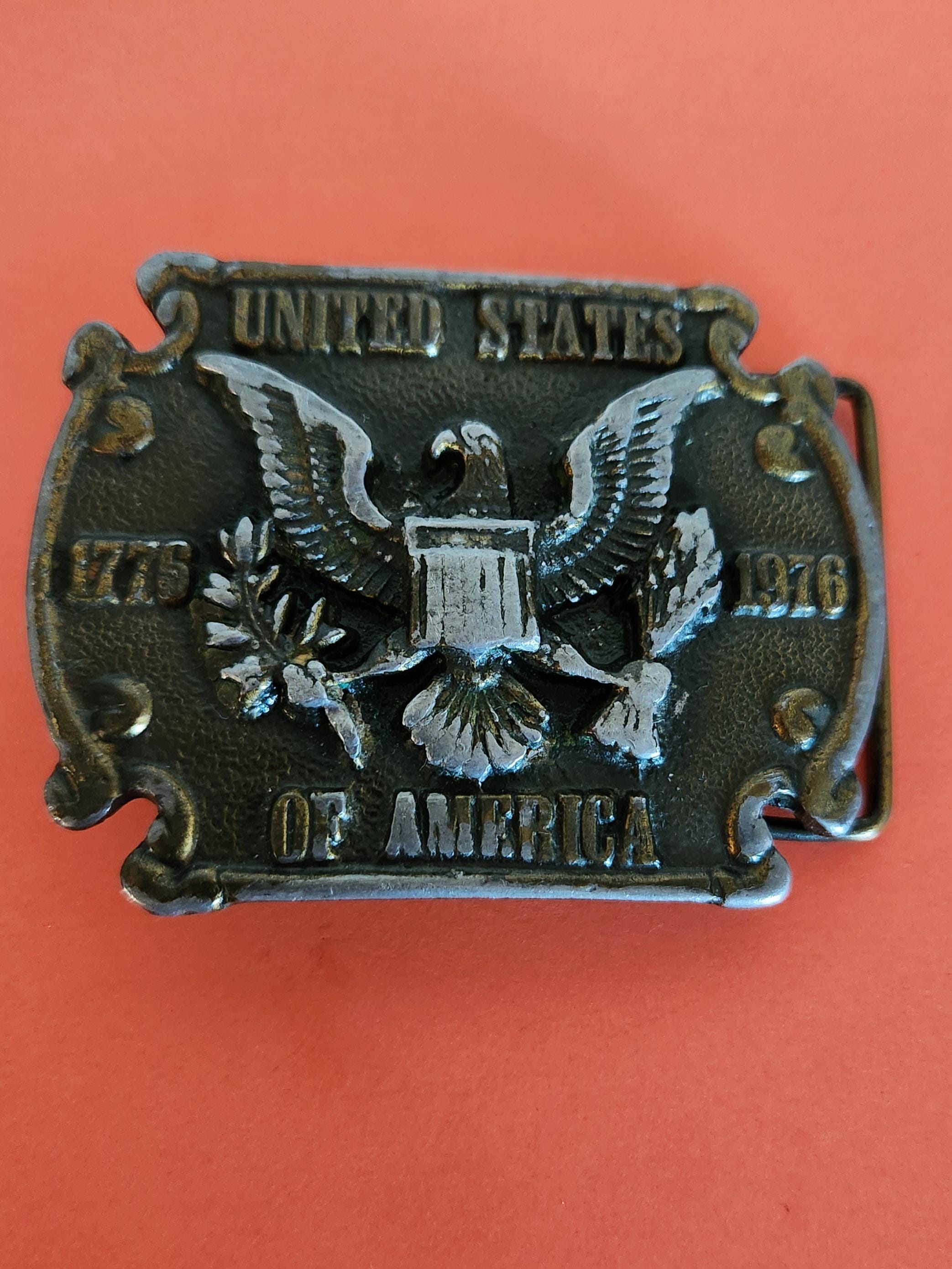 Wrangler 1776-1976 Bicentennial ベルトバックル Vintage Belt Buckle - United States of American - Bi-centennial
