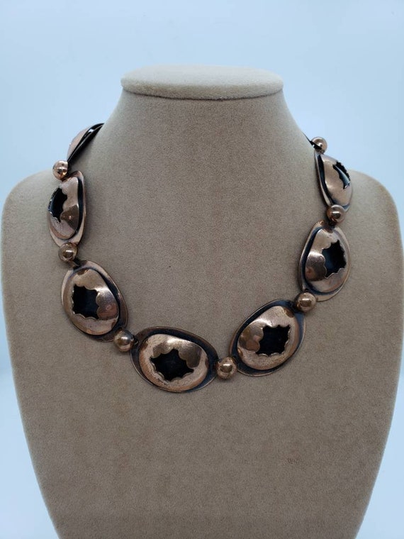 1950s Retro Copper Link Belt Gem