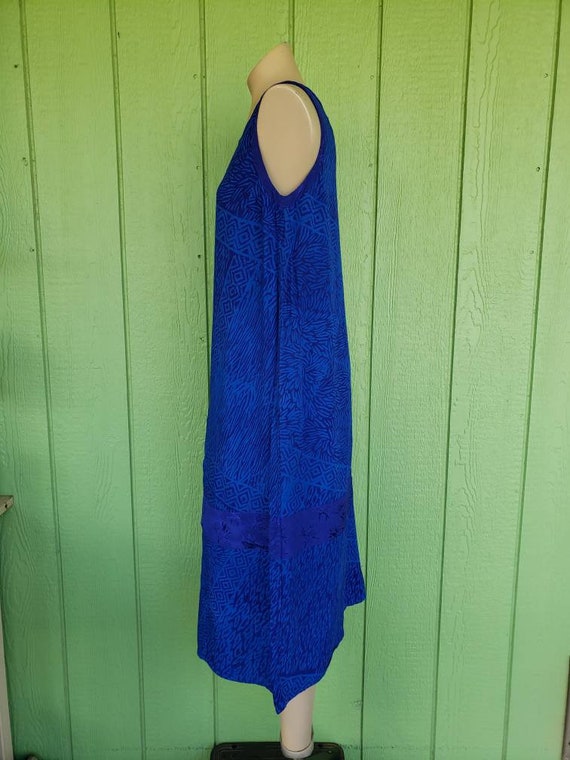 Vintage Maxi Hawaiian Dress by Ginger Snap Hawaii, Bl… Gem