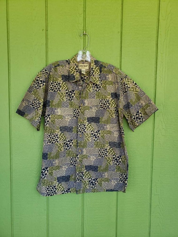 Vintage 1980's Hawaiian Shirt by Cooke Street Tik… - image 1